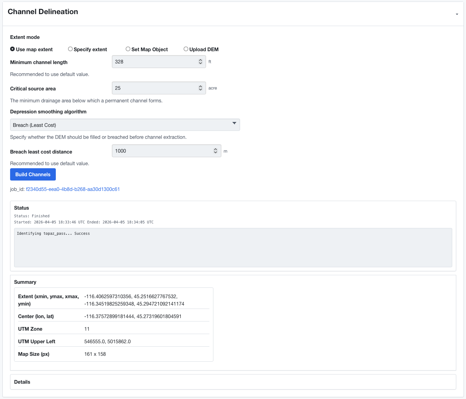 Channel delineation control