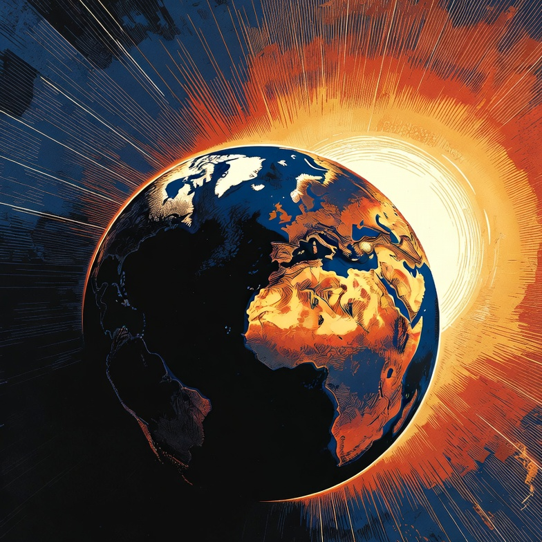 Earth interface illustration